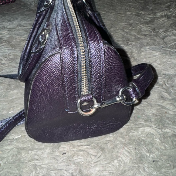 Coach Rowan Satchel Bag Navy Blue - Picture 9 of 15